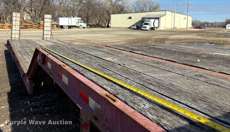 image for item FG1654 2008 Kaufman Semi-Trailer drop deck equipment trailer
