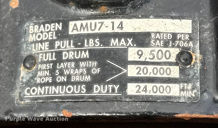 image for item NB9026 2014 Landoll Hauloll 835 lowboy equipment trailer