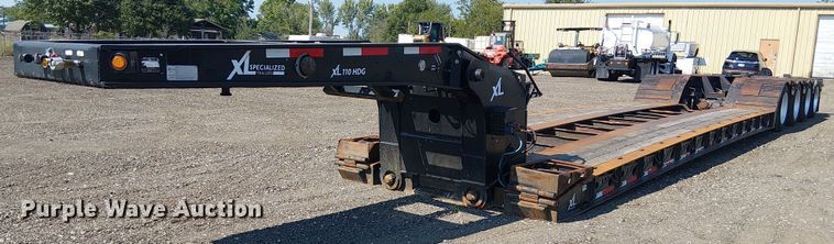 image for item NU9732 2016 XL Specialized Trailers XL110HDG lowboy equipment trailer