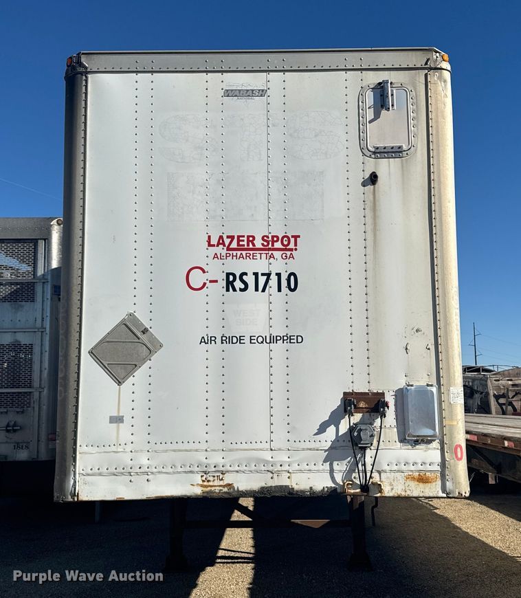 image for item YA1517 1995 Wabash dry van trailer