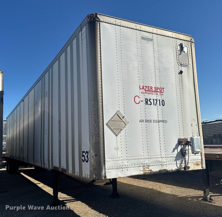 image for item YA1517 1995 Wabash dry van trailer