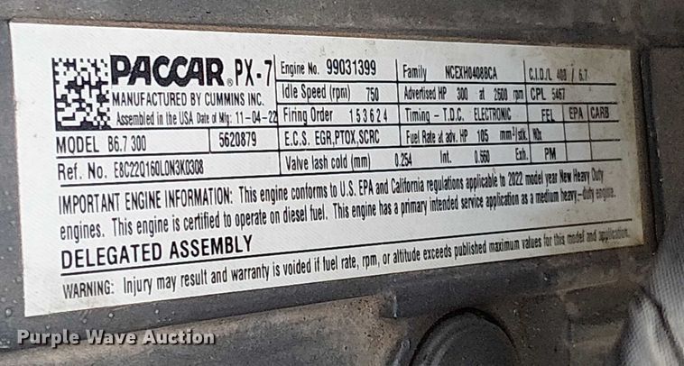 image for item YA1880 2023 Peterbilt 200 utility / service truck