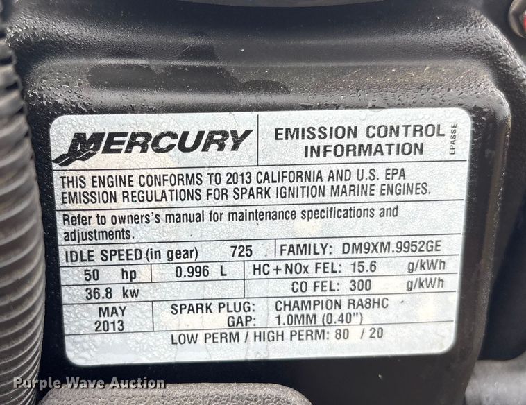 image for item EG8333 1983 Polar Kraft 17' Aluminum Boat