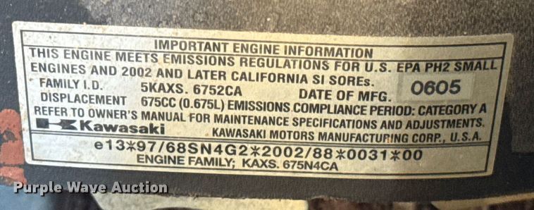 image for item ES5584 John Deere 727A ZTR lawn mower