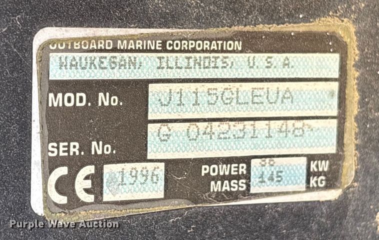 image for item ET7469 1994 Predator 196 boat