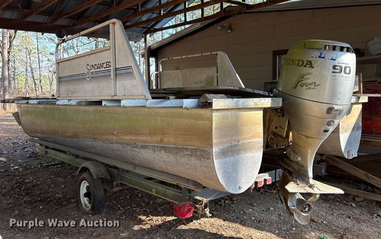 image for item ET7479 1992 Sundancer pontoon boat