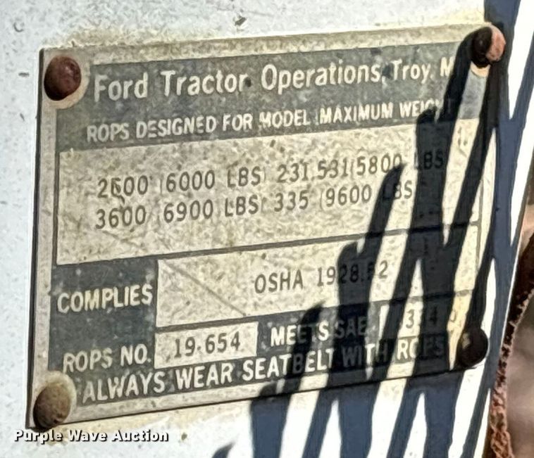 image for item ET7480 Ford 6600 tractor