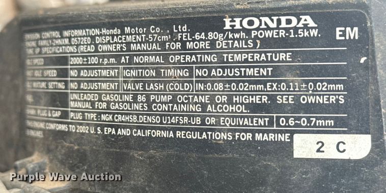 image for item EU4029 Honda outboard engine