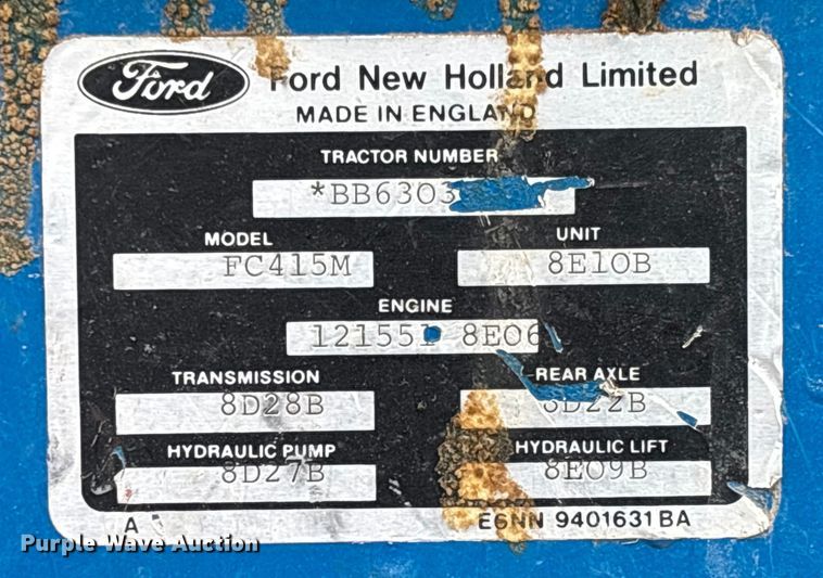 image for item FI1542 Ford 7710 MFWD tractor