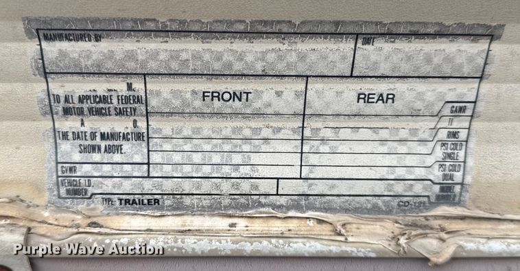 image for item DO2386 1993 Play-Mor enclosed cargo trailer