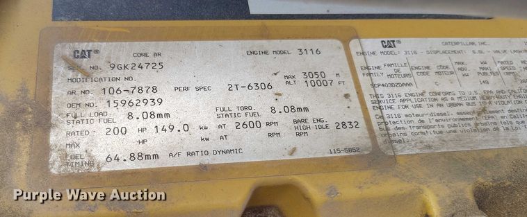 image for item DT0828 1995 Chevrolet Kodiak C6500 flatbed truck