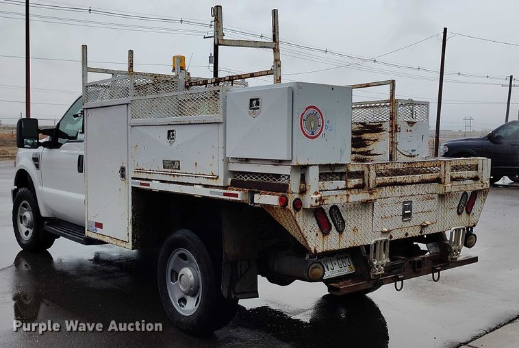 image for item DT0845 2009 Ford F350 Super Duty XL utility bed pickup truck