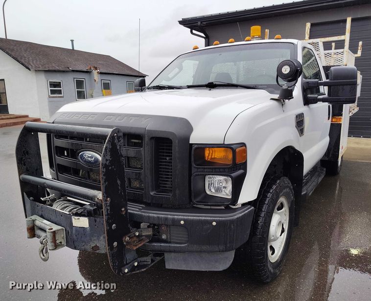 image for item DT0845 2009 Ford F350 Super Duty XL utility bed pickup truck