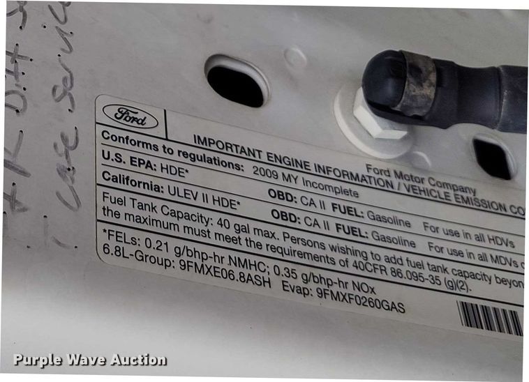 image for item DT0845 2009 Ford F350 Super Duty XL utility bed pickup truck