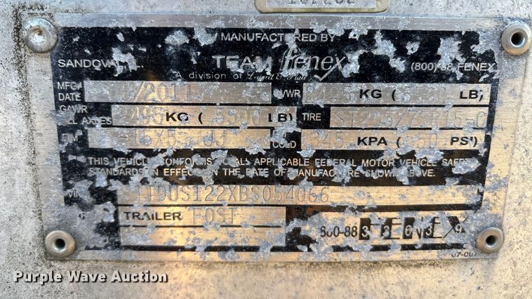 image for item DT2779 2011 Fenex FOST fiber optic splicing trailer