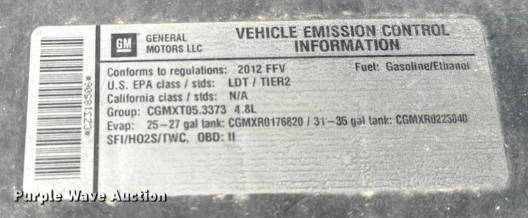 image for item DT6495 2012 Chevrolet Silverado 1500 pickup truck