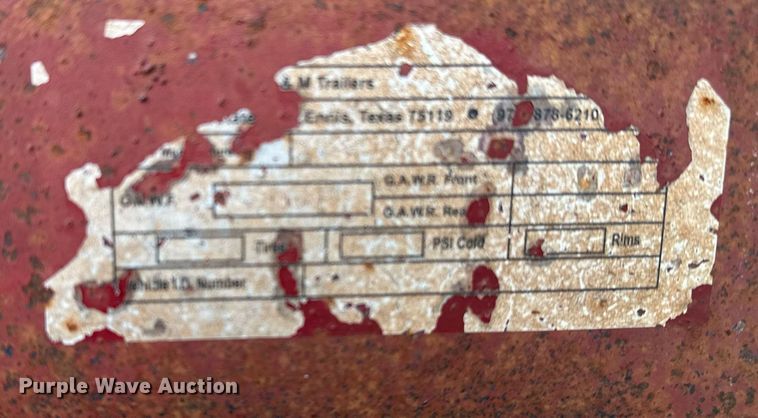 image for item DT6573 2007 C&M utility trailer