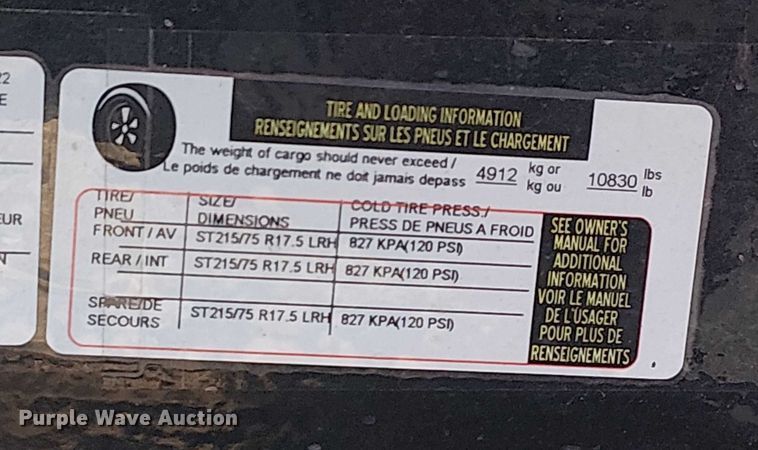 image for item DU3747 2023 Load Trail equipment trailer