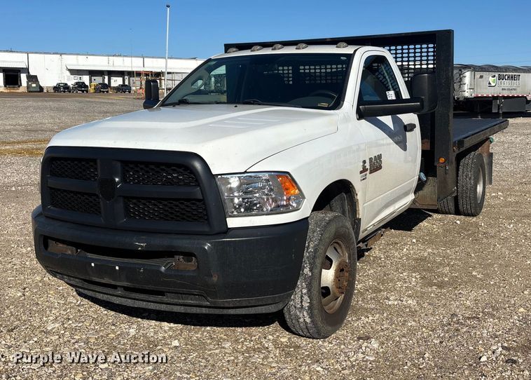 image for item DW7370 2015 RAM 3500 dump flatbed pickup truck