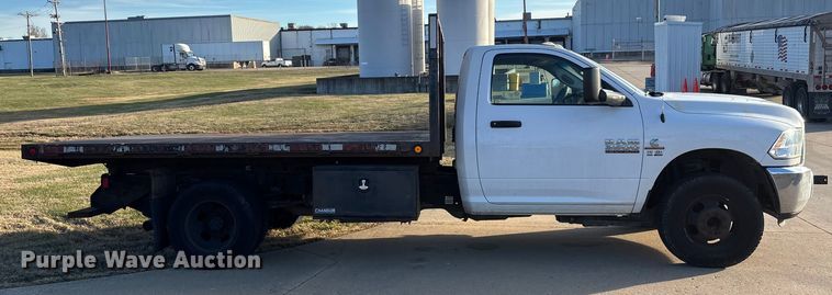 image for item DW7373 2017 RAM 3500 dump flatbed pickup truck