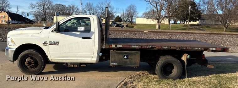 image for item DW7373 2017 RAM 3500 dump flatbed pickup truck