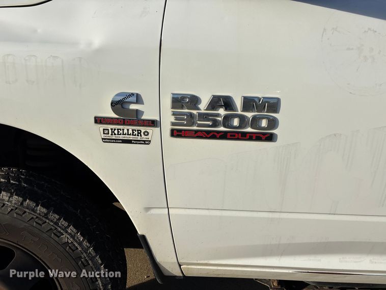 image for item DW7373 2017 RAM 3500 dump flatbed pickup truck