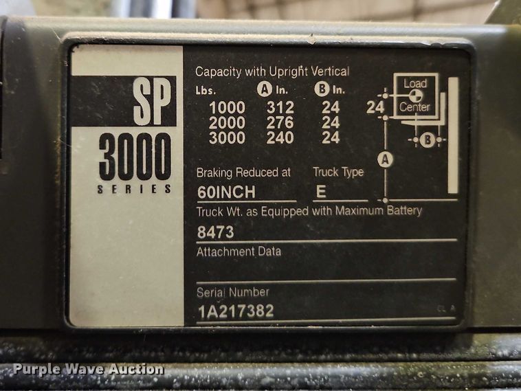 image for item EB8493 Crown SP3000 order picker