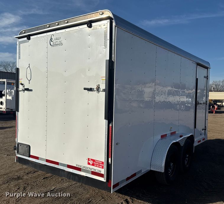 image for item EG1914 2022 Cargo Craft of Texas, Inc. Expedition 7162 enclosed cargo trailer