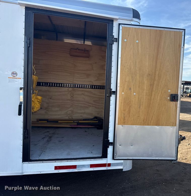 image for item EG1914 2022 Cargo Craft of Texas, Inc. Expedition 7162 enclosed cargo trailer