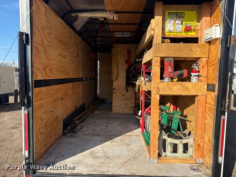 image for item EG1914 2022 Cargo Craft of Texas, Inc. Expedition 7162 enclosed cargo trailer