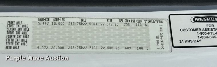 image for item EG5967 2008 Freightliner Business Class M2 scissor lift truck