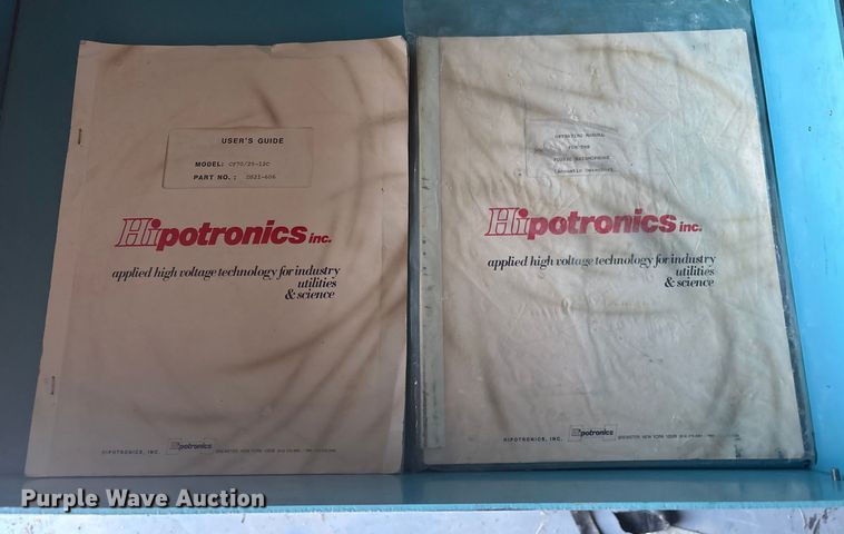 image for item EG8326 Hiportronics CF70//25-12C Underground Fault Tester