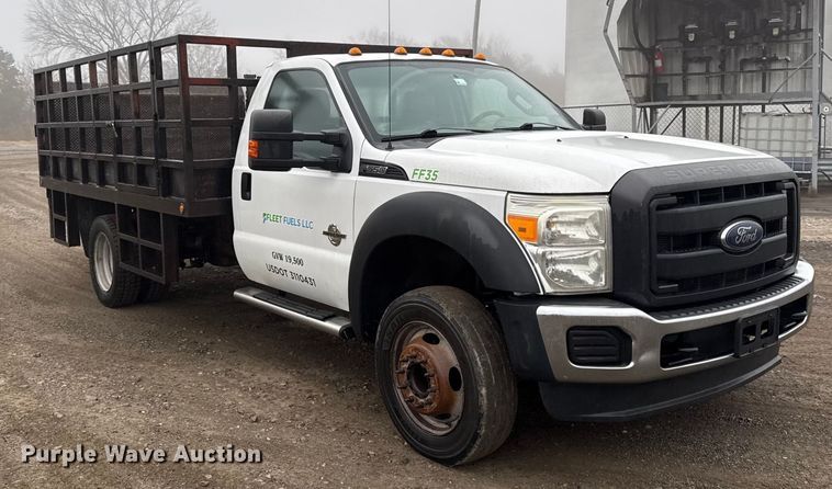 image for item EN0167 2013 Ford F550 Super Duty flatbed truck