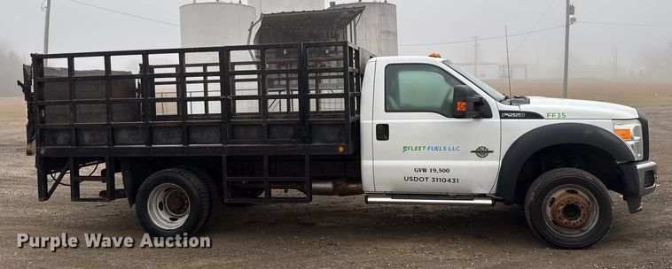 image for item EN0167 2013 Ford F550 Super Duty flatbed truck