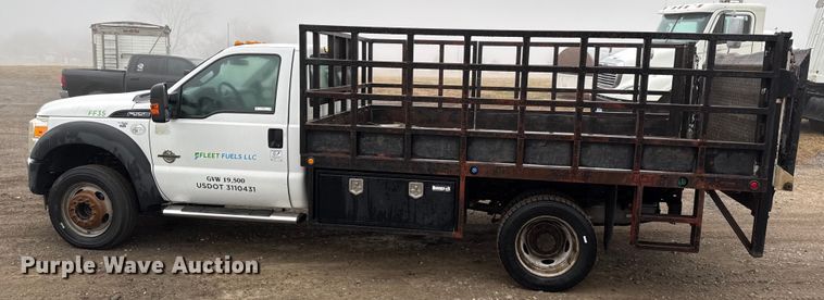 image for item EN0167 2013 Ford F550 Super Duty flatbed truck