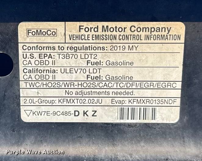 image for item EN0787 2019 Ford Edge Titanium SUV