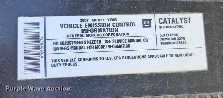 image for item EO4910 2007 Chevrolet Silverado 1500 Crew Cab pickup truck