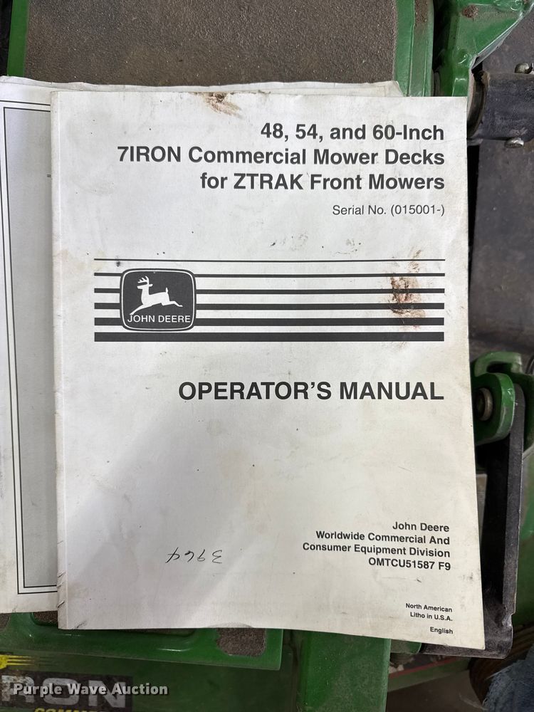 image for item EP2679 John Deere ZTrak F680 ZTR lawn mower