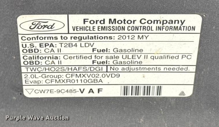 image for item ES5511 2012 Ford Focus 