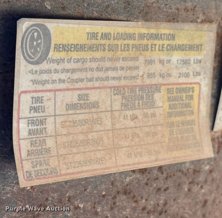 image for item ES5512 2021 Hull Porter Trailers utility trailer