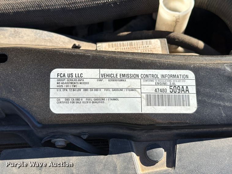 image for item ES5585 2016 Dodge Grand Caravan handicap accessible van