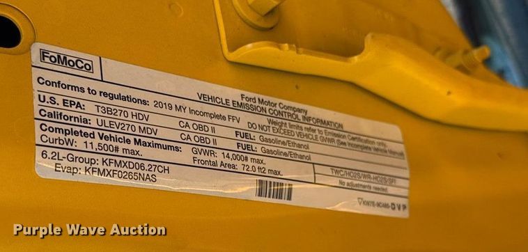 image for item ES5594 2019 Ford F350 Super Duty XL utility bed pickup truck