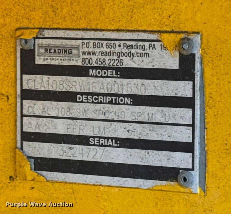 image for item ES5594 2019 Ford F350 Super Duty XL utility bed pickup truck