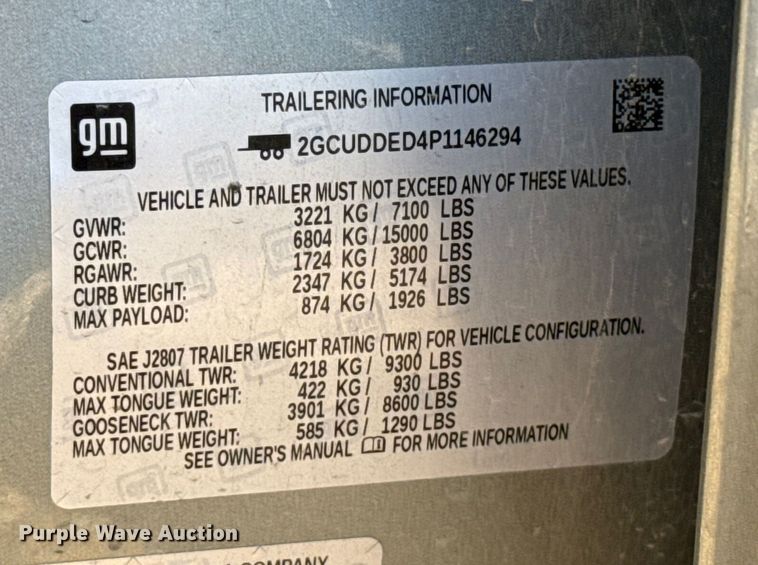 image for item ES5596 2023 Chevrolet Silverado 1500 Crew Cab pickup truck