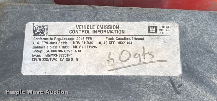 image for item ES5599 2016 Chevrolet Silverado 2500HD Crew Cab pickup truck