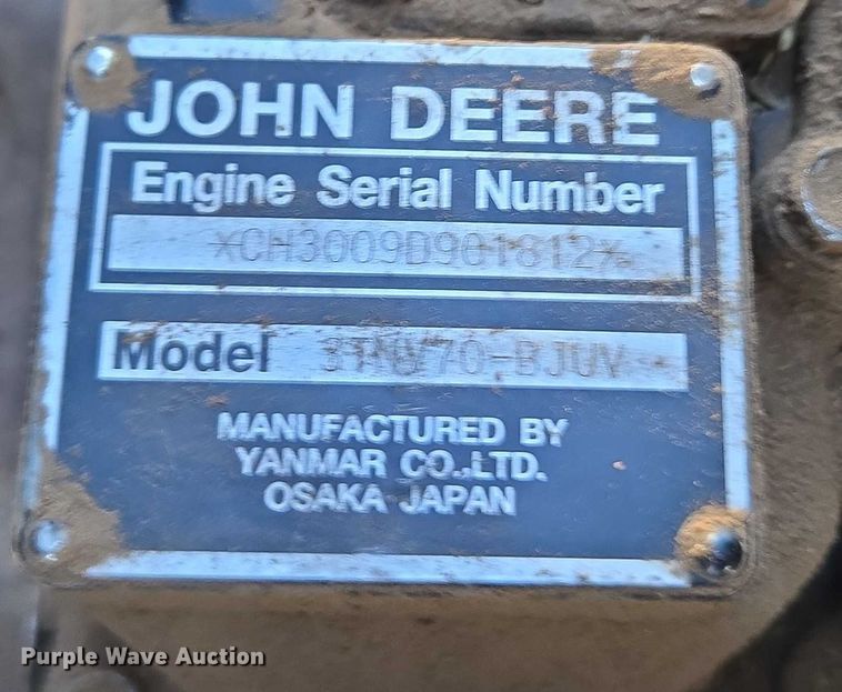 image for item ET1100 2008 John Deere 850D utility vehicle