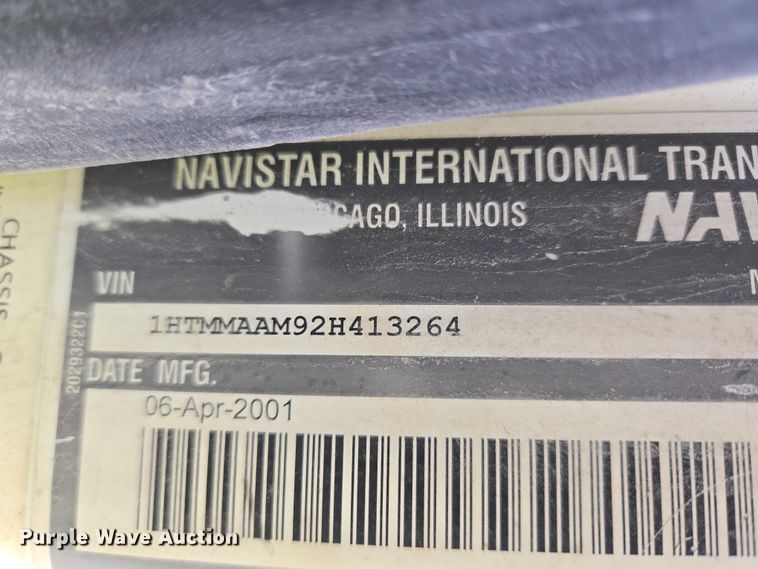 image for item ET5435 2002 International MA025 utility / service truck