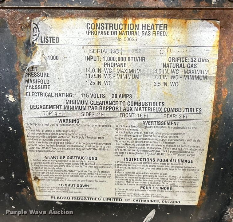 image for item ET6821 (3) Flagro heaters