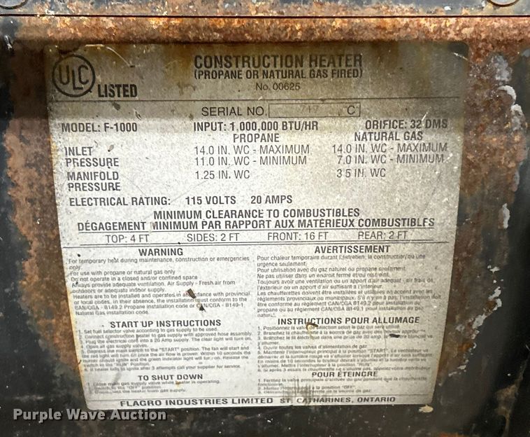 image for item ET6827 (4) Flagro heaters