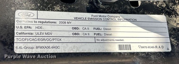 image for item ET6852 2008 Ford F250 Super Duty Crew Cab pickup truck